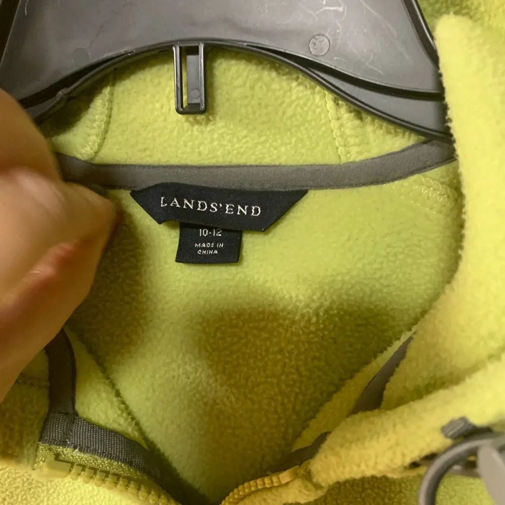 Land's End Sz Md 10-12 Fleece Full Zip Jacket Women's - Picture 3 of 10